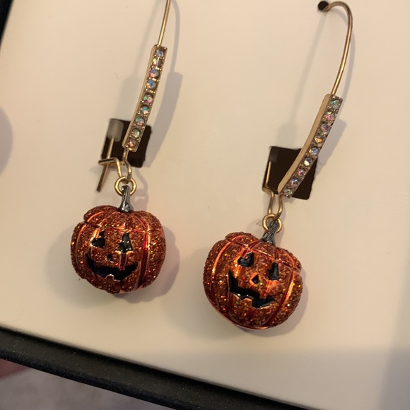 Betsey Johnson Jack-o-Lantern Long Drop Earrings 🎃 - Picture 11 of 11